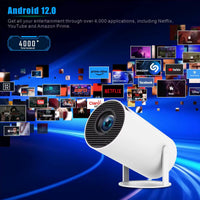 Portable Outdoor Projectors Mini 4K HY300 Pro Smart Home Theater Android 12 WIFI Proyector Full Hd Mobile Phone Video Projector