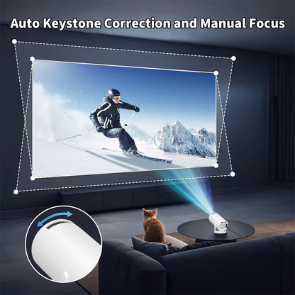 Portable Outdoor Projectors Mini 4K HY300 Pro Smart Home Theater Android 12 WIFI Proyector Full Hd Mobile Phone Video Projector