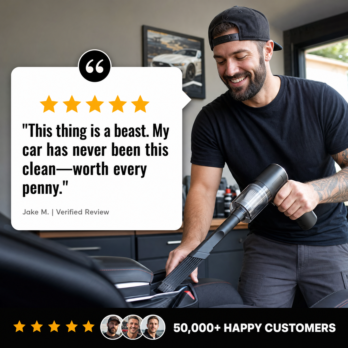 VortexVac Pro – 3-in-1 Car & Home Vacuum